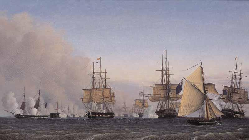 Adelsteen Normann The Battle of Copenhagen on the 2nd of April 1801 oil painting picture